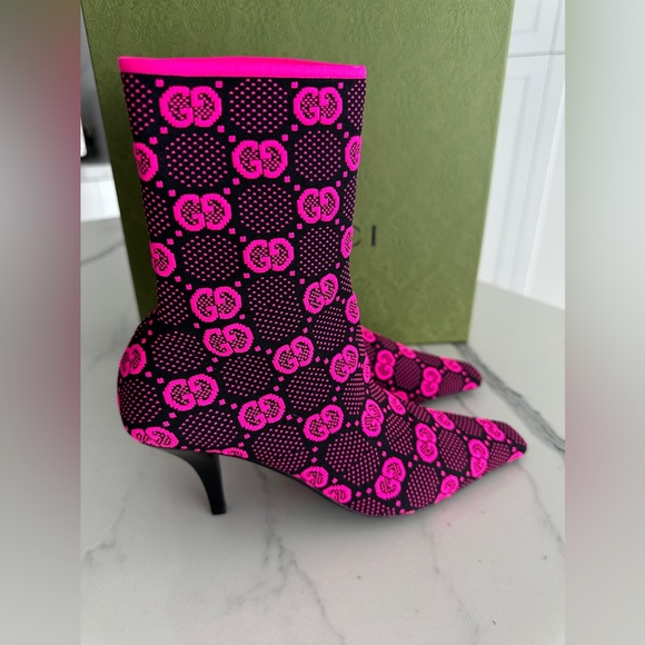 Gucci GG Jersey Tom Technical Fabric Boot - Picture 3 of 10